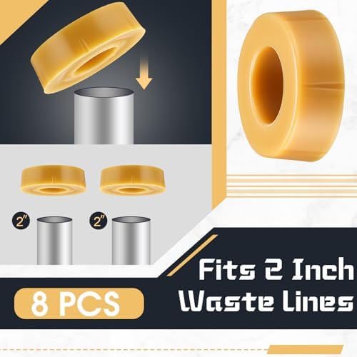 Marsui 8 Pack Urinal Wax Ring 2 Inch Thick Toilet Bowl Wax Ring Gasket Seal - Image 4