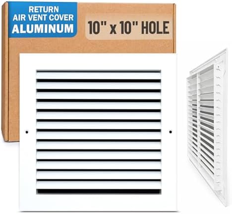 Fits 10x10 Hole | Aluminum Return Air Grille by Handua | Vent Cover Grill by Handua