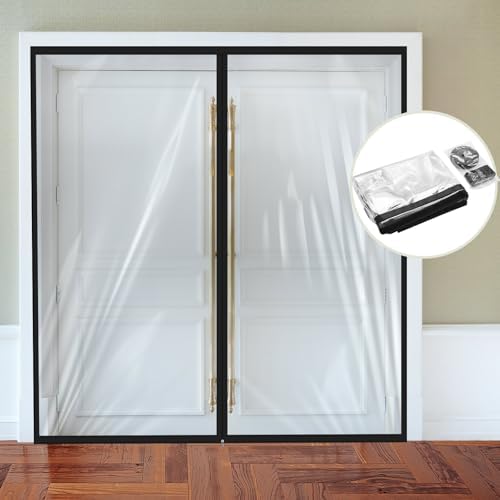 Amylove Zipper 72 x 80 Inch Dust Barrier Door, 6 x 6.7 ft Construction Wall by Amylove