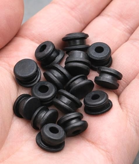1/4" Silicone Rubber Panel Plug Solid Grommet Knockout Hole Cover Fits 1/16" to - Image 7