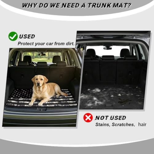 ELEQIN Camo American Flag SUV Cargo Liner Trunk Mats - Image 4