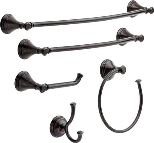 Delta Single Post Toilet Paper Holder | Venetian Bronze | Wall Mount | Cassidy - Image 2