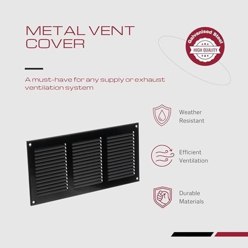 10x4 Vent Cover with Built-in Screen - Image 2
