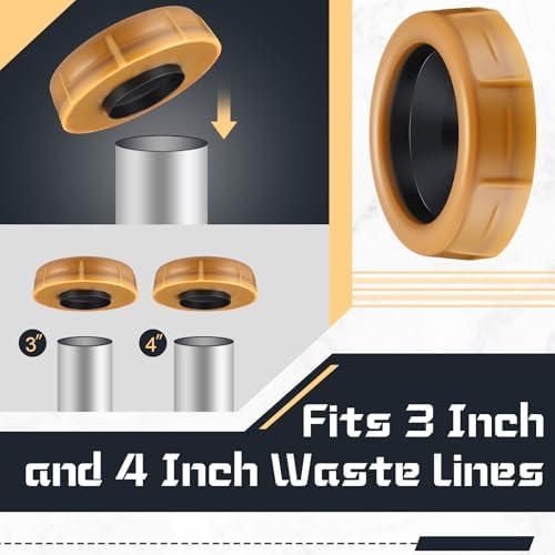 Marsui 8 Pack Toilet Wax Ring Seal Gasket 3-4 Inch, Extra Thick - Image 4