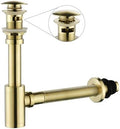 Bathroom Sink P-Trap Complete Set Adjustable Threaded Tube 1-1/4 Bottle Trap by GORDEE