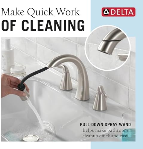 Delta Arvo Brushed Nickel Bathroom Faucet - Image 2