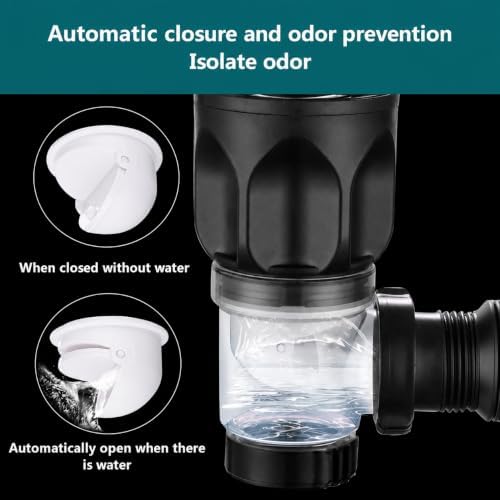 Bathroom Sink Drain Kit with Flexible Expandable P-Trap, Pop Up Stopper and - Image 5