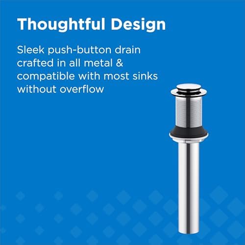 Gerber 1-1/4 in. Touch-Down Bathroom Sink Drain Without Overflow - Image 3