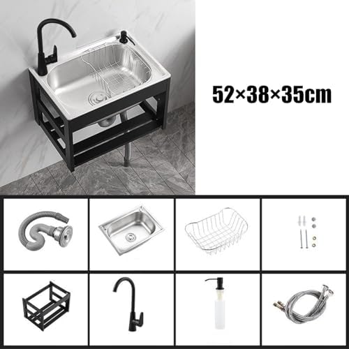 Wall Mount Stainless Steel Kitchen Sink - Image 2