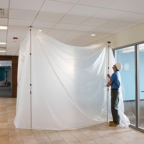 ZIPWALL SLP6 12 Foot Spring Loaded Dust Barrier Poles, 6 Pack - Image 4