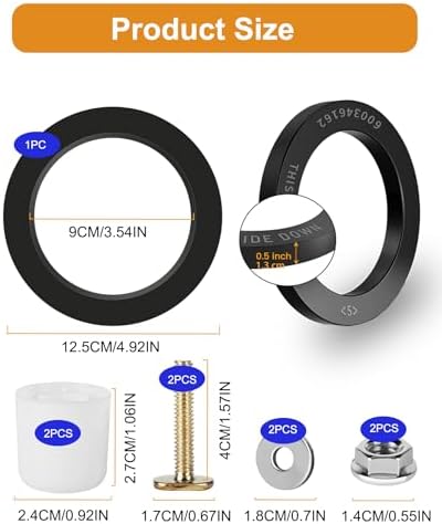 RV Toilet Seal Kit for Dometic 300 310 320 Series, Replace Part 385311652 - Image 2
