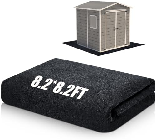 Shed Floor Mat 8.2 x 8.2 ft, PE Backing by Kedauud