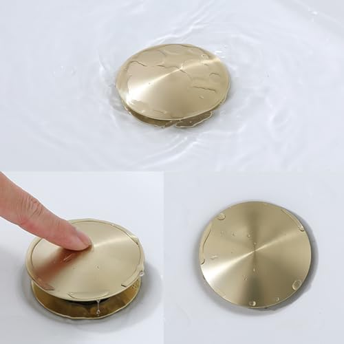 RANDOM Brushed Gold Sink Drain - Image 3