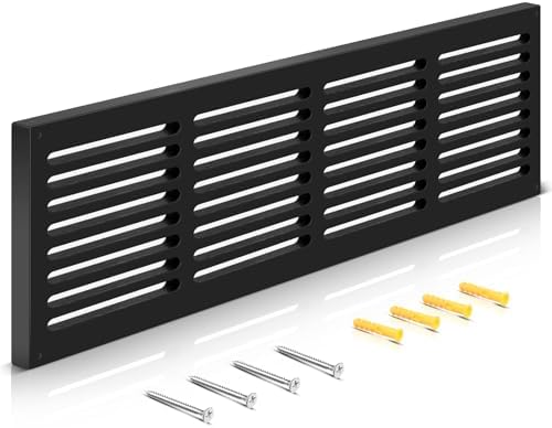 Colingmill 1 Pcs Decorative Return Air Vent Cover 32 x 8.5 x 3/4 Inch Black MDF by Colingmill