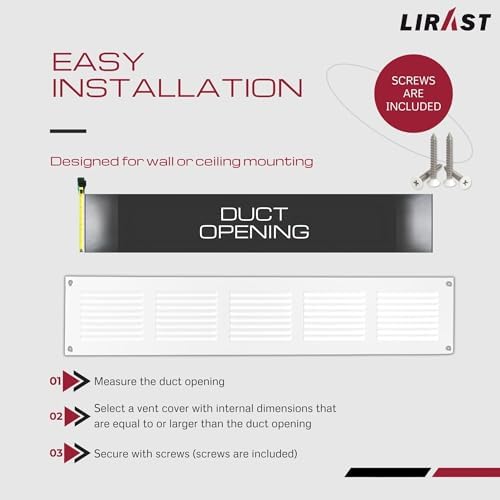 18x2 Vent Cover with Built-in Screen - Image 5
