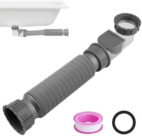 Low Profile 1-1/2 Inch Bathtub Shower Drain Pipe by Unknown