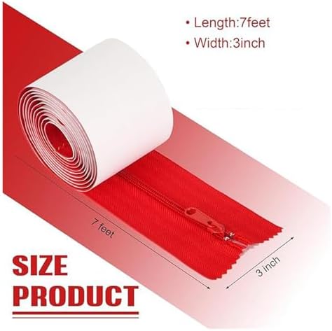 Zipper Door 4 Roll DIY Greenhouse Setup 3in 7ft Dust Barrier Zipper Easy - Image 2