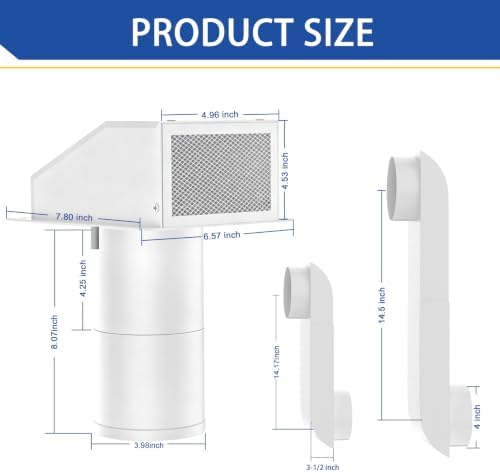 Periscope Dryer Vent Kit, Low Profile Flat - Image 2