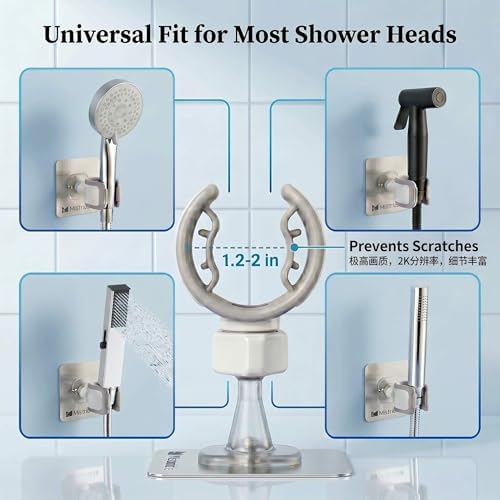 Mistriddle Shower Head Holder, Adjustable 360° Swivel, Anti-Scratch TPU - Image 6