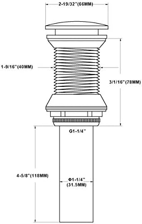 SUMERAIN Bathroom Sink Drain Without Overflow, Oil Rubbed Bronze - Image 4
