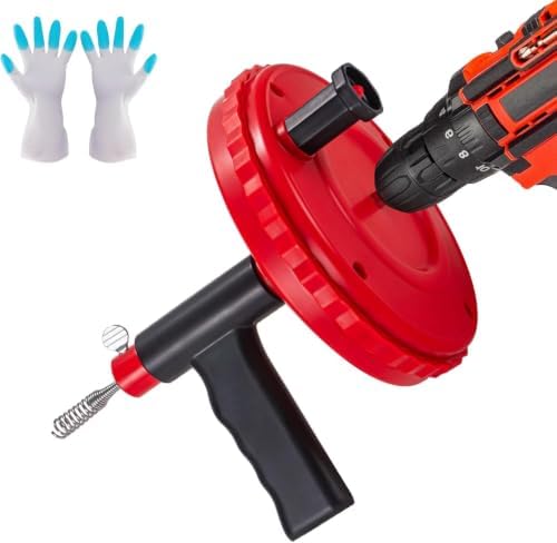 Drain Auger toilet snake snake drain hair removal tool Plumbing Snake by SEVVETROOL