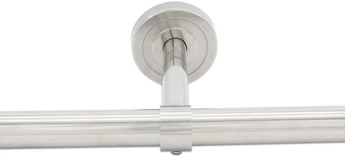 2 Pack Ceiling Mount Bracket, Stainless Steel Wardrobe Pipe Bracket Rod Holder - Image 7
