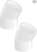 2-Pack 2 Inch 45 Degree PVC Elbow Pipe Fittings, Furniture Grade SCH40 PVC Pipe by Unknown