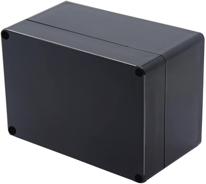 Project Box IP65 Waterproof Junction Box ABS Plastic Black Electrical Boxes DIY by Otdorpatio