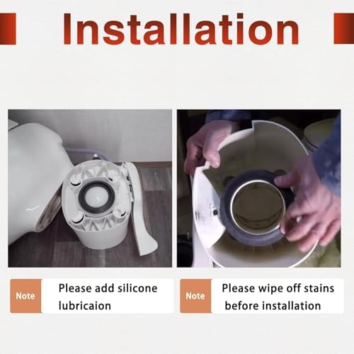 Waste Ball Seal Toilet Closet Flange Seal Replacement Kit Compatible - Image 5