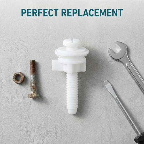 2 Pieces Plastic Toilet Seat Screws Plastic Bolts, Nuts & Washers Parts Kit - Image 5