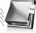 6 Inch Dryer Vent Cover Outside, Stainless Steel Exterior Wall by Unknown