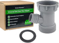 Dishwasher Drain Pipe Hose Adapter Wye, Kitchen Sink Pipe Adapter Branched by Seven+Hamsters