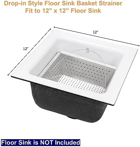 Leyso Stainless Steel Floor Sink Drop-in Basket Strainer Sink Drain Cover - Image 6