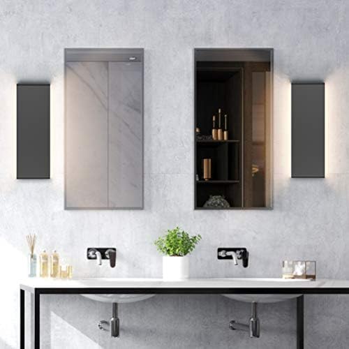 Aipsun 15.8in Matte Black Modern Vanity Light Up and Down LED Vanity Light - Image 4