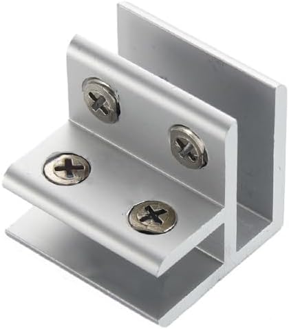 Aluminum Alloy Tile Glass Clamp Bracket Set – L, X Shape Connectors by Dolibi