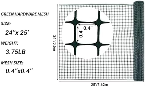 PotatoLife Green Plastic Garden Fence, Hardware Mesh - Image 3