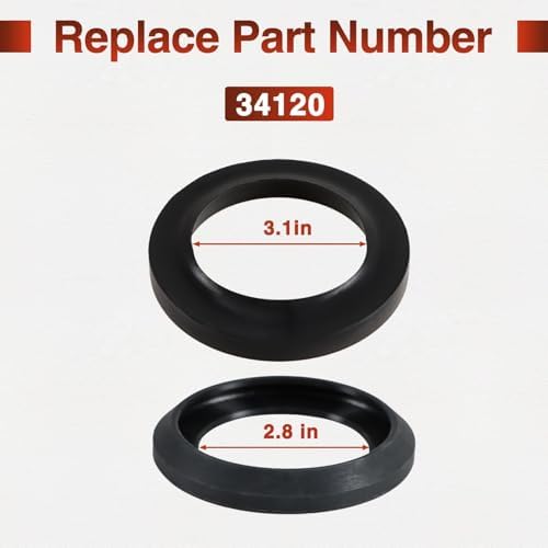 Waste Ball Seal Toilet Closet Flange Seal Replacement Kit Compatible - Image 4