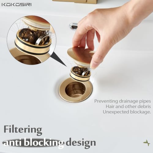 KOKOSIRI Pop Up Sink Drain - Image 4