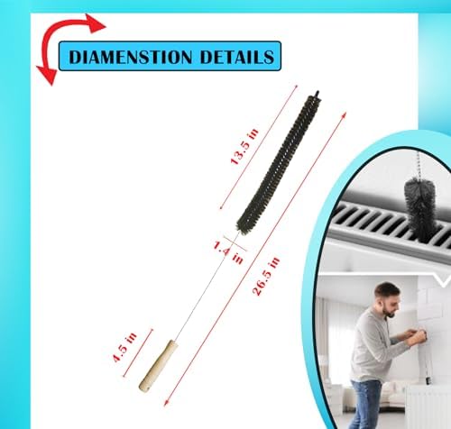Dryer Vent Cleaner Kit: Flexible Extra Long Lint Brush & Refrigerator Coil Brush - Image 5