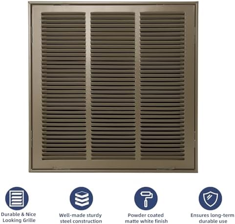 16x20 Return Air Grille, Air Return Vent Cover - Image 4