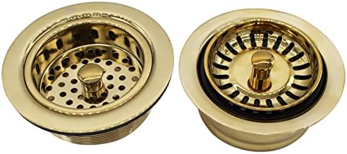 Westbrass CO2165S-01 COMBO PACK 3-1/2" Post Style Large Kitchen Sink Basket - Image 4