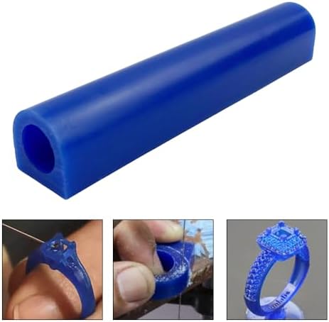 NIUPIKA Carving Wax Ring Tube for Making Rings Mold Hard Wax Blank Large Flat - Image 2