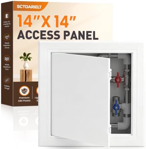 14x14 Inch Access Panel for Drywall and Ceiling, ABS Plumbing Access Door by Sctoarielt