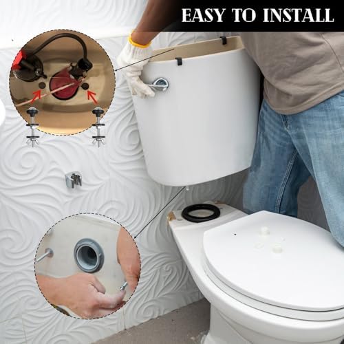 2Pcs Toilet Tank to Bowl Bolt Kit, Universal Toilet Tank Bolts Replacement - Image 5