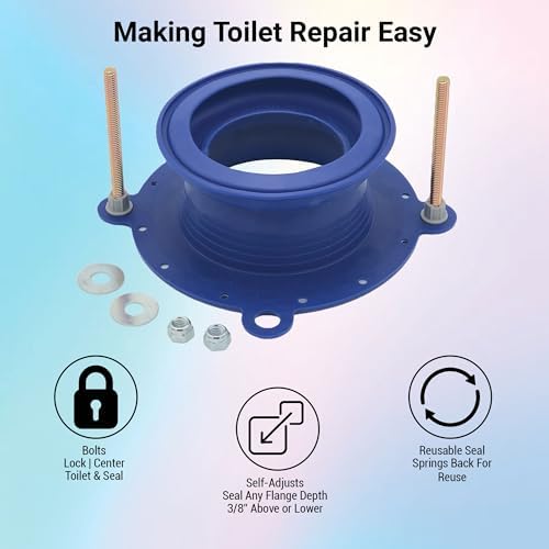 One N Done Toilet Flange Repair Kit – Complete Toilet Wax Ring Replacement Kit - Image 2