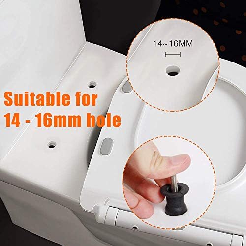SelfTek 4 Pack Toilet Seat Bolts, Hinge Bolt Screws Toilet Seat Fixings Fix - Image 2
