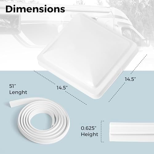 Universal 14" RV Roof Vent Cover - Image 5
