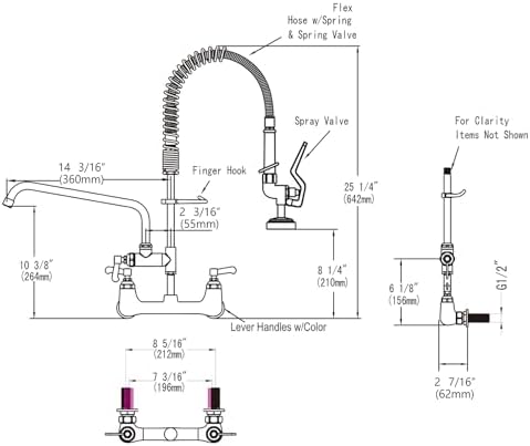 Commercial Sink Faucet with Sprayer - Image 6