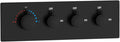 Matte Black Thermostatic Shower Mixing Valve | Concealed Mount, Pressure by KATAIS