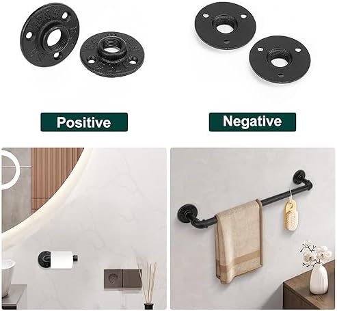 Industrial Pipe Floor Flange, Heavy Duty Malleable Iron Pipe Fittings, Wall - Image 4